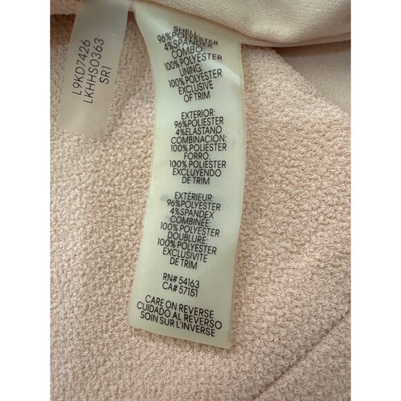 Karl Lagerfeld Paris Blush Pink Lace trim Collar Dress – Size 4 - Picture 8 of 8